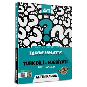 Altınkarma Tahminmatik AYT Türk Dili ve Edebiyatı  Soru Bankası