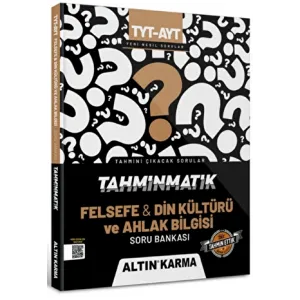 Altınkarma Tahminmatik TYT - AYT Felsefe ve Din Kültürü ve Ahlak Bilgisi Soru Bankası