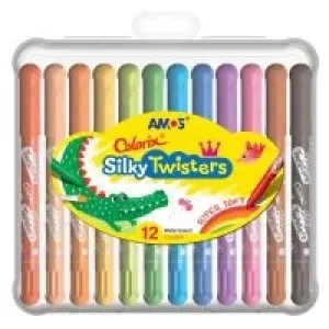 Amos Üçü Bir Arada Boya Colorix Sılky Twıster 12lı-cst12