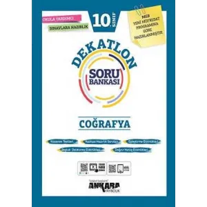 Ankara Yayıncılık 10. Sınıf Coğrafya Dekatlon Soru Bankası