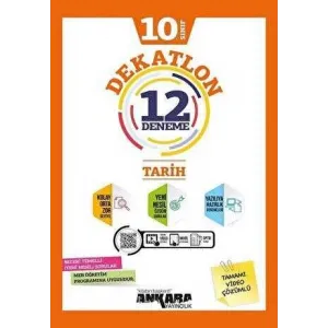 Ankara Yayıncılık 10. Sınıf Tarih Dekatlon 12 Deneme
