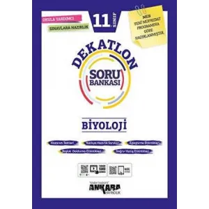 Ankara Yayıncılık 11. Sınıf Biyoloji Dekatlon Soru Bankası