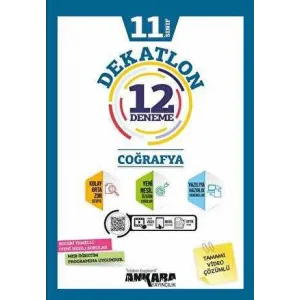 Ankara Yayıncılık 11. Sınıf Coğrafya Dekatlon 12 Deneme