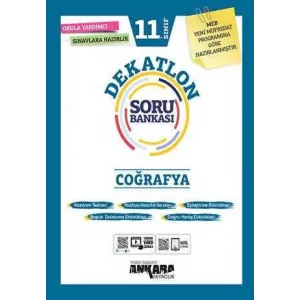 Ankara Yayıncılık 11. Sınıf Coğrafya Dekatlon Soru Bankası