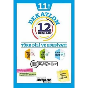 Ankara Yayıncılık 11. Sınıf Türk Dili ve Edebiyatı Dekatlon 12 Deneme