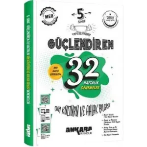 Ankara Yayıncılık 5. Sınıf Din Kültürü ve Ahlak Bilgisi Güçlendiren 32 Haftalık Denemeleri