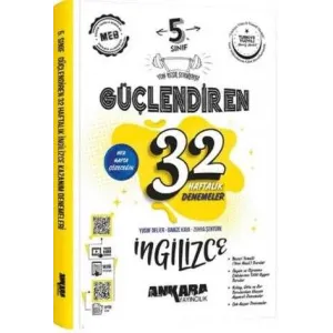 Ankara Yayıncılık 5. Sınıf İngilizce Güçlendiren 32 Haftalık Denemeleri