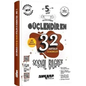 Ankara Yayıncılık 5. Sınıf Sosyal Bilgiler Güçlendiren 32 Haftalık Denemeleri