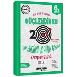 Ankara Yayıncılık 6. Sınıf Güçlendiren Din Kültürü ve Ahlak Bilgisi 20 Deneme Sınavı