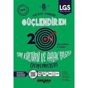 Ankara Yayıncılık 8. Sınıf Güçlendiren Din Kültürü ve Ahlak Bilgisi 20 Deneme