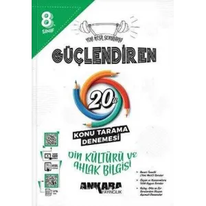 Ankara Yayıncılık 8.? ?Sınıf Güçlendiren Din Kültürü ve Ahlak Bilgisi 20`li Konu Tarama Denemesi