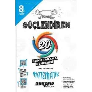 Ankara Yayıncılık 8.? ?Sınıf Güçlendiren Matematik 20`li Konu Tarama Denemesi