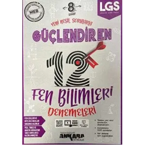 Ankara Yayıncılık 8. Sınıf LGS Güçlendiren Fen Bilimleri 12 Denemeleri
