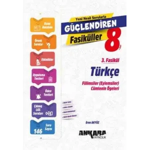 Ankara Yayıncılık 8. Sınıf Türkçe Güçlendiren 3. Fasikül