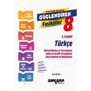 Ankara Yayıncılık 8. Sınıf Türkçe Güçlendiren 5. Fasikül