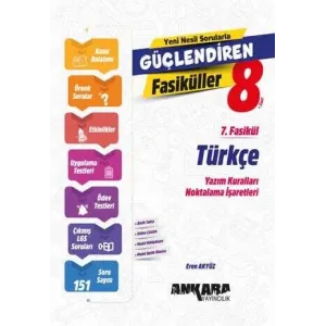 Ankara Yayıncılık 8. Sınıf Türkçe Güçlendiren 7. Fasikül