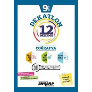 Ankara Yayıncılık 9. Sınıf Coğrafya Dekatlon 12 Deneme