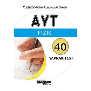 Ankara Yayıncılık AYT Fizik Yaprak Test