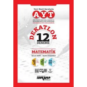 Ankara Yayıncılık AYT Matematik Dekatlon 12 Deneme