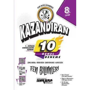 Ankara Yayıncılık LGS 1. Dönem Konularını İçeren 10 Fen Bilimleri Denemesi