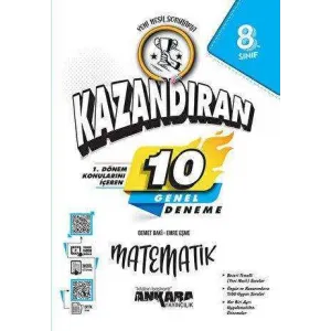 Ankara Yayıncılık LGS 1. Dönem Konularını İçeren 10 Matematik Denemesi
