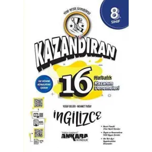 Ankara Yayıncılık LGS Kazandıran 16 Haftalık İngilizce Kazanım Denemeleri