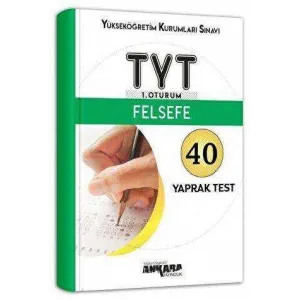 Ankara Yayıncılık TYT Felsefe 40 Yaprak Test