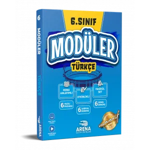 ARENA 6. SINIF TÜRKÇE MODÜLER KONU ANLATIMLI ETKİNLİKLİ 6 FASİKÜL SET