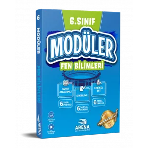 ARENA 6. SINIF FEN BİLİMLERİ MODÜLER KONU ANLATIMLI ETKİNLİKLİ 7 FASİKÜL SET