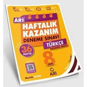 Arı Yayıncılık 8. Sınıf Türkçe Arı Haftalık Kazanım Deneme