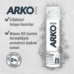 Arko 200 Ml Traş Köpük_foam Crystal