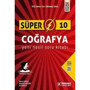 Armada Yayınları Süper 10 Coğrafya Yeni Nesil Soru Kitabı