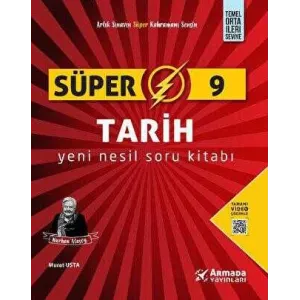 Armada Yayınları Süper 9 Tarih Yeni Nesil Soru Kitabı