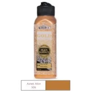 Artdeco Gold Multi-surface Metalik Akrilik Boya 140 Ml Aztek Altın Lv-y-g71r-506