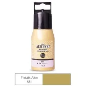 Artdeco Metalik Boyutlu Boya 60 Ml Altın 681 Lv-y-040c-681