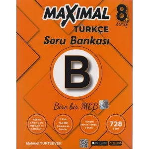 Artı Zeka Yayınları 8. Sınıf Türkçe B Maximal Soru Bankası