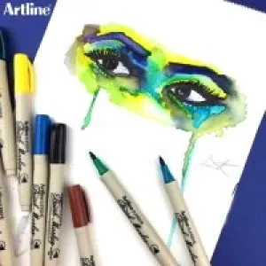Artline Supreme Brush Marker Yeşil Lv-a-epf-f