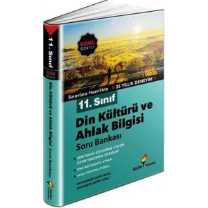 Aydın Yayınları 11. Sınıf Din Kültürü ve Ahlak Bilgisi Konu Özetli Soru Bankası