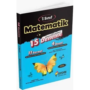 Aydın Yayınları 7. Sınıf Matematik 15 Deneme