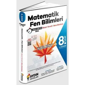 Aydın Yayınları 8. Sınıf 1. Dönem Matematik ve Fen Bilimleri Beceri Temelli Soru Bankası - 2023 Özel