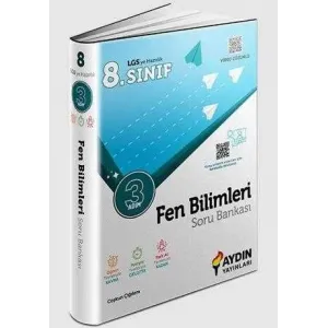 Aydın Yayınları 8. Sınıf Fen Bilimleri Üç Adım Soru Bankası
