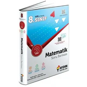 Aydın Yayınları 8. Sınıf Matematik Üç Adım Soru Bankası