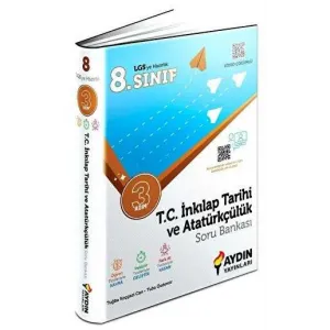 Aydın Yayınları 8. Sınıf T.C. İnkılap Tarihi ve Atatürkçülük Üç Adım Soru Bankası
