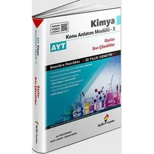 Aydın Yayınları AYT Kimya Konu Anlatım Modülü 2 Gazlar ve Sıvı Çözeltiler