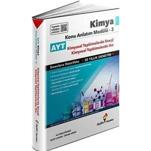 Aydın Yayınları AYT Kimya Konu Anlatım Modülü 3 Kimyasal Tepkimelerde Enerji-Hız