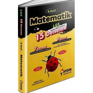 Aydın Yayınları LGS 8. Sınıf Matematik 15 Deneme