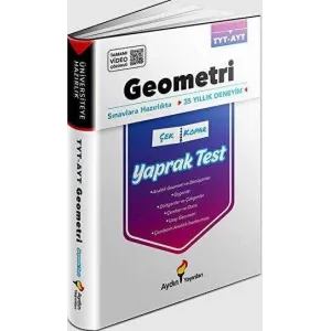 Aydın Yayınları TYT AYT Geometri Yaprak Testler