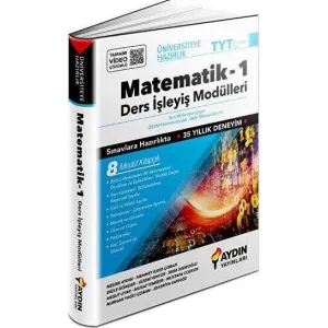 Aydın Yayınları Üniversiteye Hazırlık Matematik Ders İşleyiş Modülleri 1. Kitap