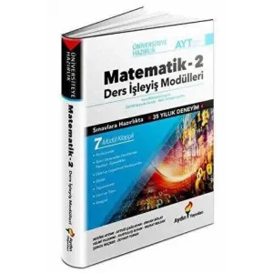 Aydın Yayınları Üniversiteye Hazırlık Matematik Ders İşleyiş Modülleri 2. Kitap