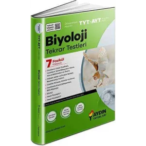 Aydın Yayınları Üniversiteye Hazırlık TYT AYT Biyoloji Tekrar Testleri